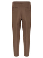 Brown Linen Casual Pants