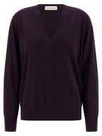 Dries Van Noten Purple Merino Wool Cardigan