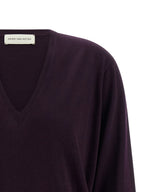 Dries Van Noten Purple Merino Wool Cardigan