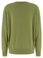 Dries Van Noten Bicolor Merino Wool Cardigan