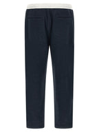 Brunello Cucinelli Blue Cotton Joggers (Workout Pants)