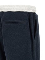 Brunello Cucinelli Blue Cotton Joggers (Workout Pants)