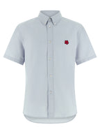 Kenzo Blue Cotton Blouse