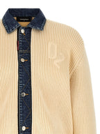 Dsquared² Beige Cotton Cardigan