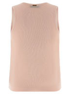 Twinset Multicolor Cotton Sleeveles T-Shirt
