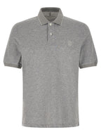 Gray Cotton Polo Shirt