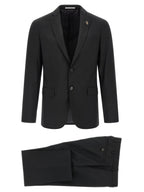 Pal Zileri Black Wool Two-Piece Suit