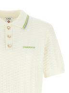 Casablanca White Cotton Polo Shirt