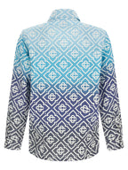 Casablanca Blue Cotton Shell Jacket
