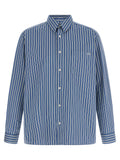 A.P.C. Blue Cotton Blouse