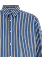 A.P.C. Blue Cotton Blouse