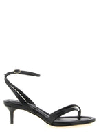 Alexandre Birman Black Cowhide Stiletto Heel Sandals