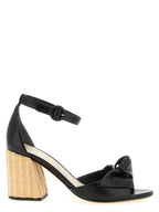 Alexandre Birman Black Cowhide Stiletto Heel Sandals