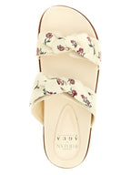 Alexandre Birman White Cowhide Slides