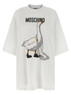 Moschino White Cotton Short Dress
