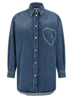 Moschino Blue Cotton Blouse