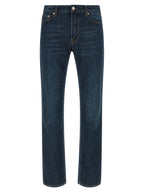 Department 5 Blue Cotton Straight-Leg Jeans