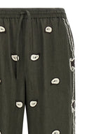 P.A.R.O.S.H. Bicolor Linen Casual Pants