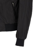 Dolce & Gabbana Black Polyamide Bomber