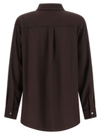 P.A.R.O.S.H. Brown Silk Blouse