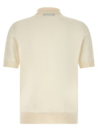 White Cotton Polo Shirt