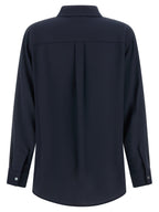 P.A.R.O.S.H. Blue Silk Blouse