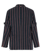 Thom Browne Blue Silk Blazer