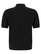 Black Virgin Wool Polo Shirt