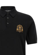 Black Virgin Wool Polo Shirt
