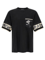 Dolce & Gabbana Black Cotton Long Sleeve T-Shirt