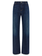 Dolce & Gabbana Blue Cotton Straight-Leg Jeans