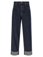 Marni Blue Cotton Straight-Leg Jeans