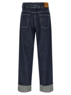 Marni Blue Cotton Straight-Leg Jeans