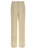 P.A.R.O.S.H. Beige Viscose Casual Pants