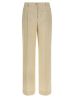 P.A.R.O.S.H. Beige Viscose Casual Pants
