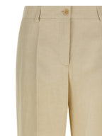 P.A.R.O.S.H. Beige Viscose Casual Pants