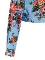 Dolce & Gabbana Blue Cotton Blouse