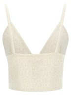 Alessandra Rich White Polyester Tank Tops