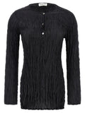 P.A.R.O.S.H. Black Silk Blouse