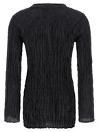 P.A.R.O.S.H. Black Silk Blouse