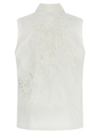 P.A.R.O.S.H. White Polyamide Blouse