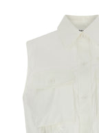 P.A.R.O.S.H. White Polyamide Blouse