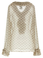 P.A.R.O.S.H. Beige Polyester Blouse