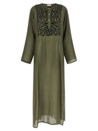 P.A.R.O.S.H. Bicolor Silk Long Dress