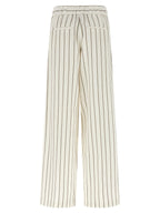 White Linen Casual Pants