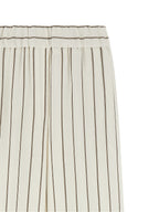 White Linen Casual Pants