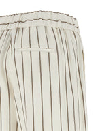 White Linen Casual Pants