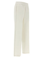 White Cotton Casual Pants