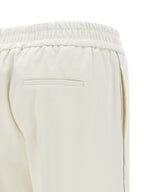 White Cotton Casual Pants