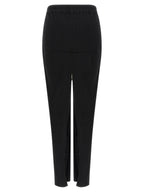 Black Cotton Mini Skirt